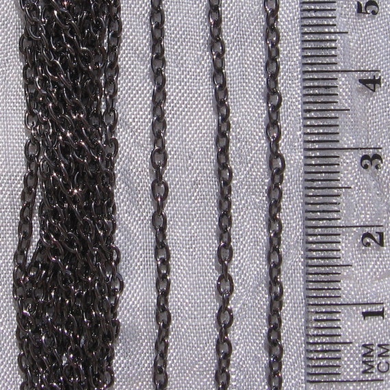 2 METRES CHAINES chainettes GOURMETTE 3 x 2 x 0,5mm DOREES perles LOT de 2M