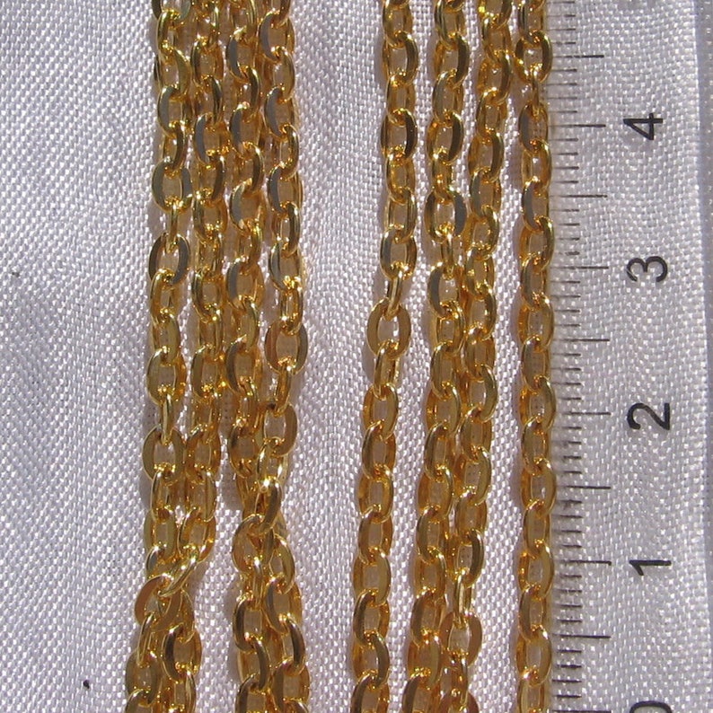 5m of chain, convict chain, convict link, 3.5mm x 2.5mm, silver chain, golden chain, bronze chain, copper chain,C153,O185,J103,Q14 image 5