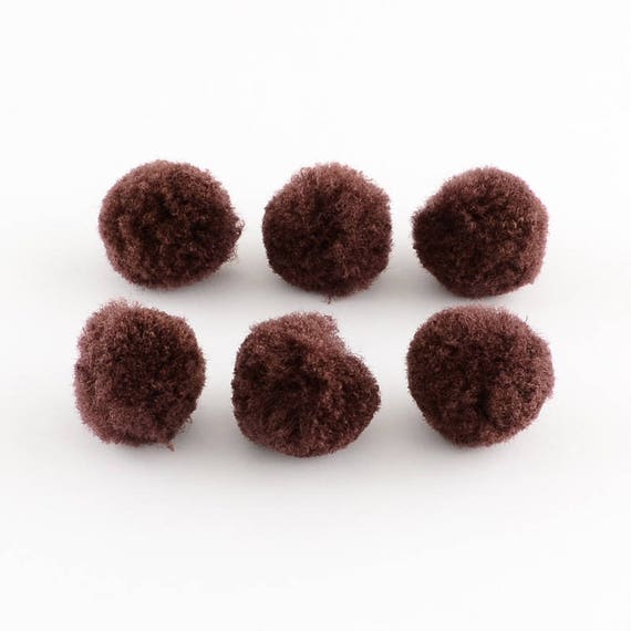 LOT 100 POMPONS BOULES MULTICOLORES ACRYLIQUE 10MM bijoux couture vêtements *P69