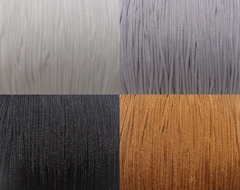 15m of 0.5mm polyester thread, braided thread, braided cord, white thread, black thread, beige thread, grey thread, brown thread, C271