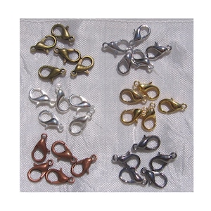 カラビナ30個、カラビナ留め金、12mm x 6mmカラビナ、12mm x 6mm、シルバー、プラチナ、ゴールド、ブロンズ、銅、ガンメタル、M2、M7、O13、J6、Q3、U3、MU1