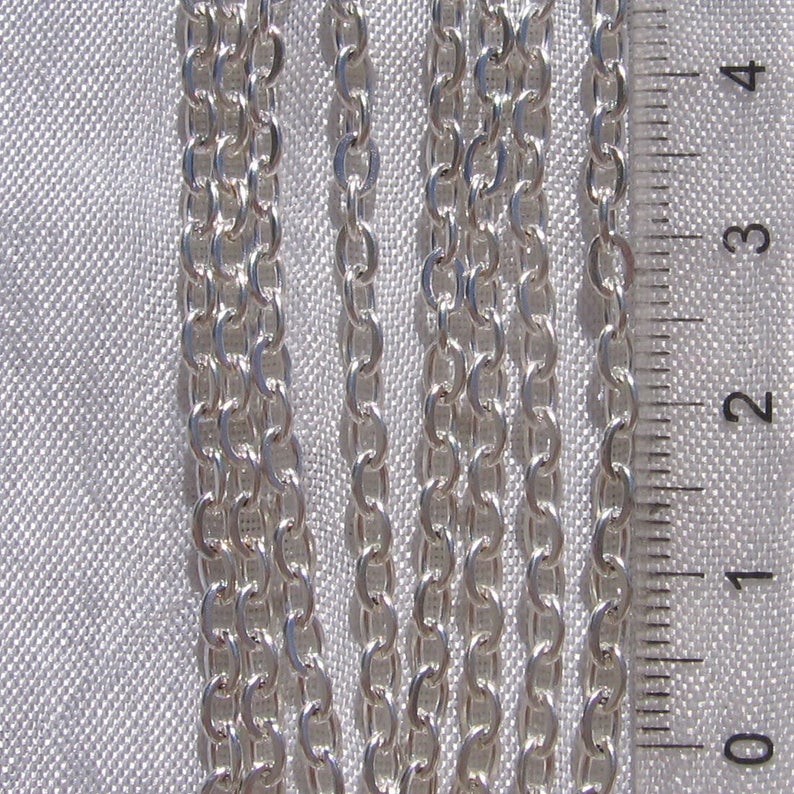 5m of chain, convict chain, convict link, 3.5mm x 2.5mm, silver chain, golden chain, bronze chain, copper chain,C153,O185,J103,Q14 image 3