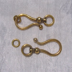 Fermoirs toggle, 2 fermoirs, fermoirs argentés, 38mmx16mm, sans nickel, plomb, cadmium, fermoir S, argenté, doré, fermoir bijoux, T18, O198 2 doré - O198