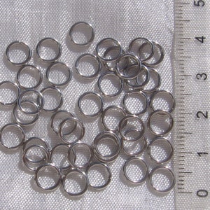 ANNEAUX INOX, lot de 200, anneaux solides, acier inoxydable, anneaux 4mm, anneaux 5mm, anneaux 6mm, anneaux 7mm, épaisseur 1mm, inox,IN34-37 image 9