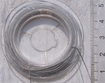 Spool of wire, 10 meters of wire, steel wire, nylon-coated steel, nylon wire, tiger tail 0.4mm, 0.4mm wire, 10-meter pack, C194