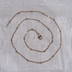 Stainless Steel Necklace Holder, Stainless Steel Necklace, 45cm Necklace, Gold Necklace, Stainless Steel Chain, Gold Stainless Steel, IX16