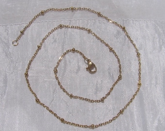 Stainless Steel Necklace Holder, Stainless Steel Necklace, 45cm Necklace, Gold Necklace, Stainless Steel Chain, Gold Stainless Steel, IX16