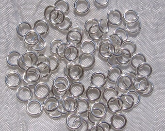 200 anneaux doubles connecteurs 6mm x 1,2mm jonction métal argenté bijoux A196 200 anneaux doubles connecteurs 6mm x 1,2mm jonction métal argenté bijoux A196