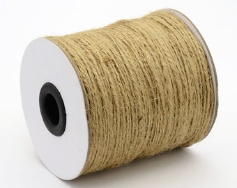 Lot de 15m, 15 mètres, corde chanvre, ficelle chanvre, fil 1mm, ficelle naturelle, corde naturel, fil beige, corde beige, corde 1mm, C225
