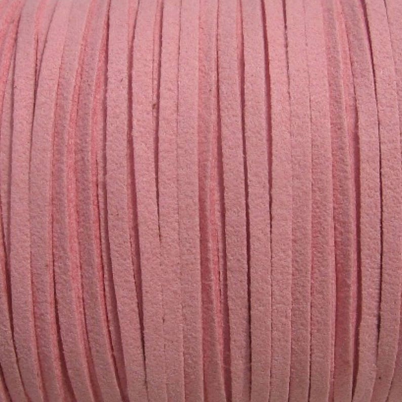 May include: A spool of pink suede cord, a soft and supple leather cord perfect for crafting and jewelry making.