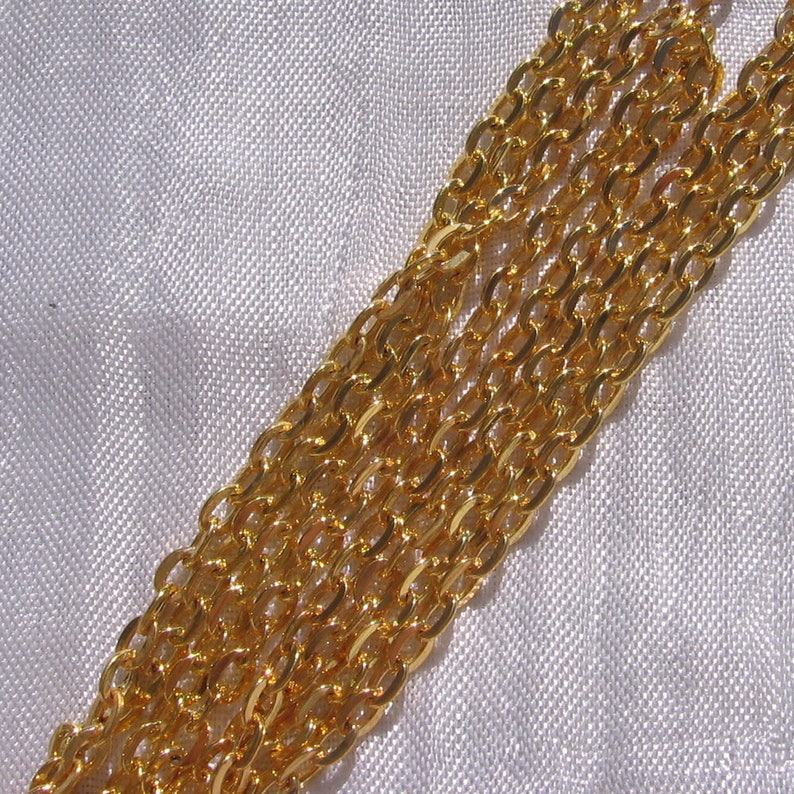 5m of chain, convict chain, convict link, 3.5mm x 2.5mm, silver chain, golden chain, bronze chain, copper chain,C153,O185,J103,Q14 5m or : O185