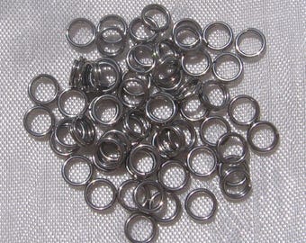 Pack of 150 stainless steel double rings, stainless steel rings, 5mm rings, 5x1.4mm, jump rings, buckle, IN105