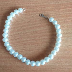 Perles blanches, perles nacrées, renaissance, bohème, verre nacré, perle bohème, perle ronde, taille au choix 4mm, 6mm, 8mm, 10mm, 12mm,RU12 image 9