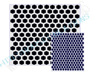 Large and Small Honeycomb design for Files for Cricut, Silhouette Cameo for decals, tumblers, cups, apparel, decor and more!