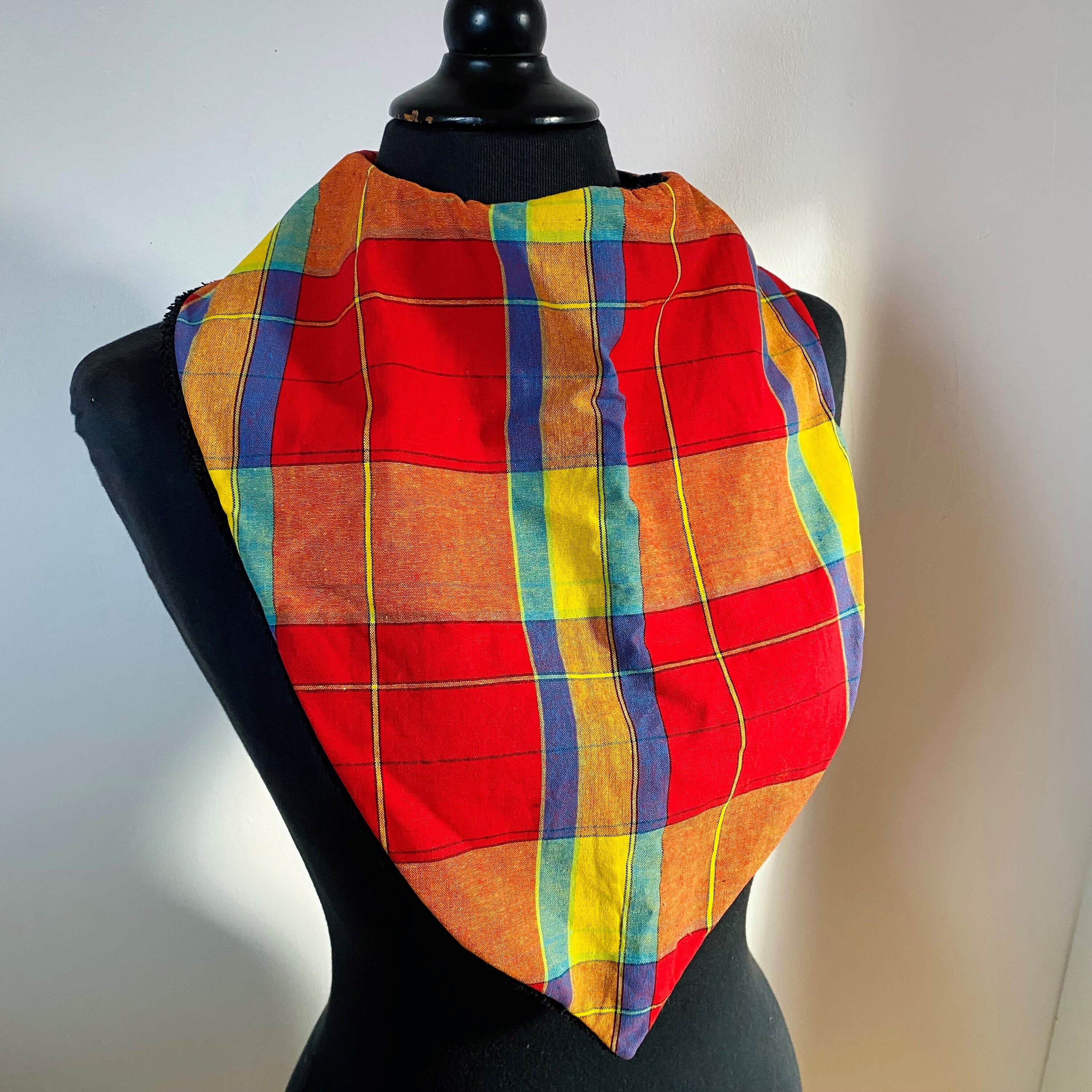 Bavoir Adulte à Motif Madras