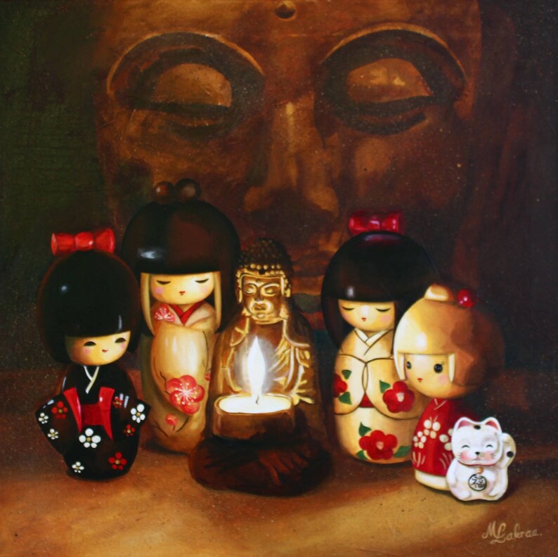 Peinture Acrylique Sur Toile Grand Format Instant Zen Etsy