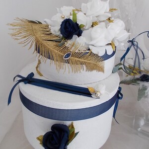 navy blue wedding urn navy and gold wedding kitty, navy and gold wedding image 2