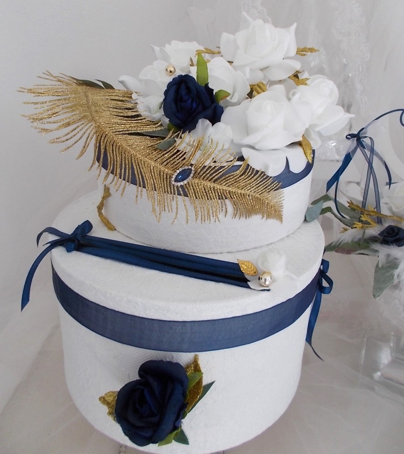 navy blue wedding urn navy and gold wedding kitty, navy and gold wedding image 2