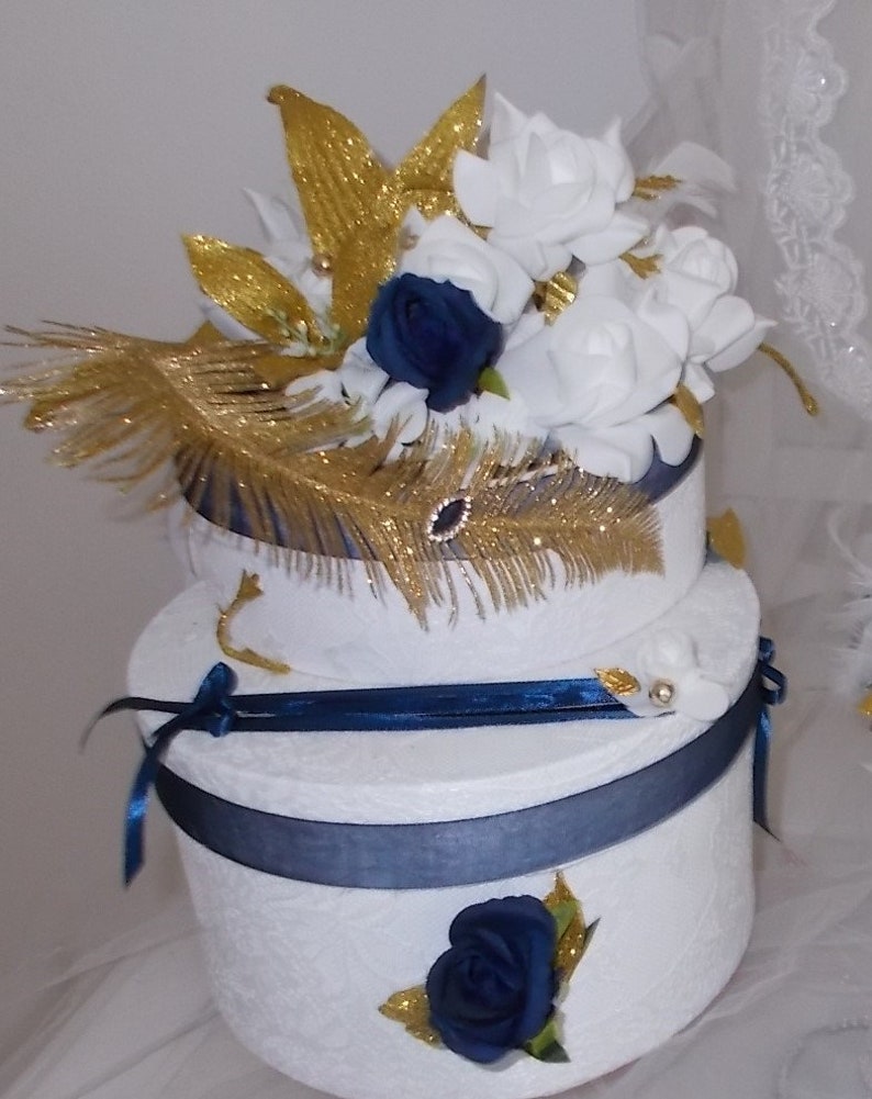 navy blue wedding urn navy and gold wedding kitty, navy and gold wedding image 4