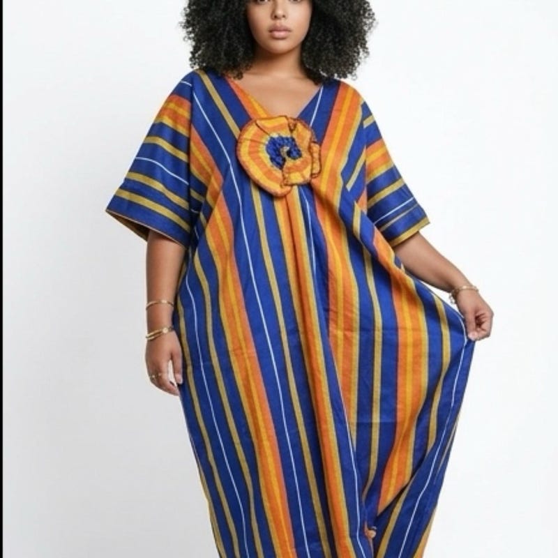 Boubou, Blue Pattern - Etsy