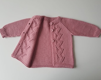 PATTERN Meander Cardigan Baby Toddler Child Knit Sweater PDF