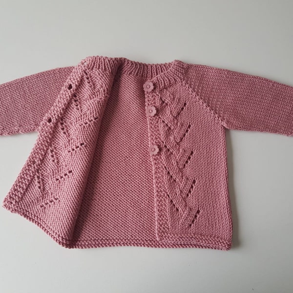 MOTIF Meander Cardigan Pull en tricot pour bébé et tout-petit PDF