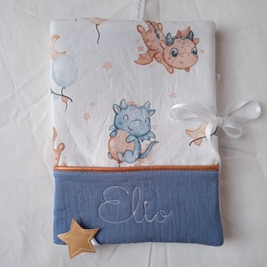 Funda para historial médico personalizada / doble gasa de algodón / algodón / dragoncitos
