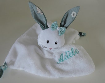 comforter for babies, customizable flat rabbit, made of double cotton gauze and bamboo sponge