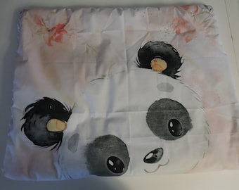Baby blanket / customizable blanket / panda baby blanket / cotton & minky baby blanket