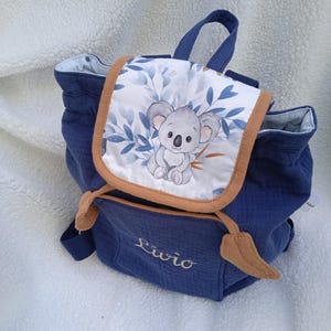 Sac à dos personnalisé / bébés /enfants / koala /double gaz de coton / tissus imprimé /
