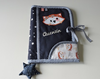 Health book protector / personalized health book protector / health book protector / embroidered first name