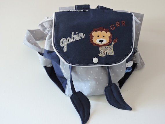 Sac A Dos Bebe Enfant Personnalisable Lion Confectionne En Etsy Sac A Dos Bebe Enfant Personnalisable Lion Confectionne En Etsy