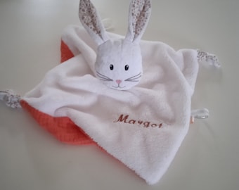 Customizable flat rabbit comforter, made of cotton double gas fabrics and bamboo sponge