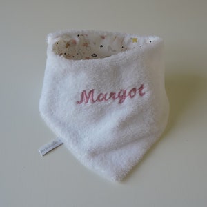 bib bandana birth, customizable, made of cotton fabrics & bamboo sponge