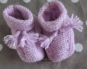 Slippers pink 0/3 months