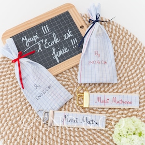 Sleutelhanger / Stoffen sleutelhanger / Cadeau voor leraar / Tashanger / Cadeau voor leraar / Stoffen sleutelhanger / Sleutelhanger / Eindejaarscadeau
