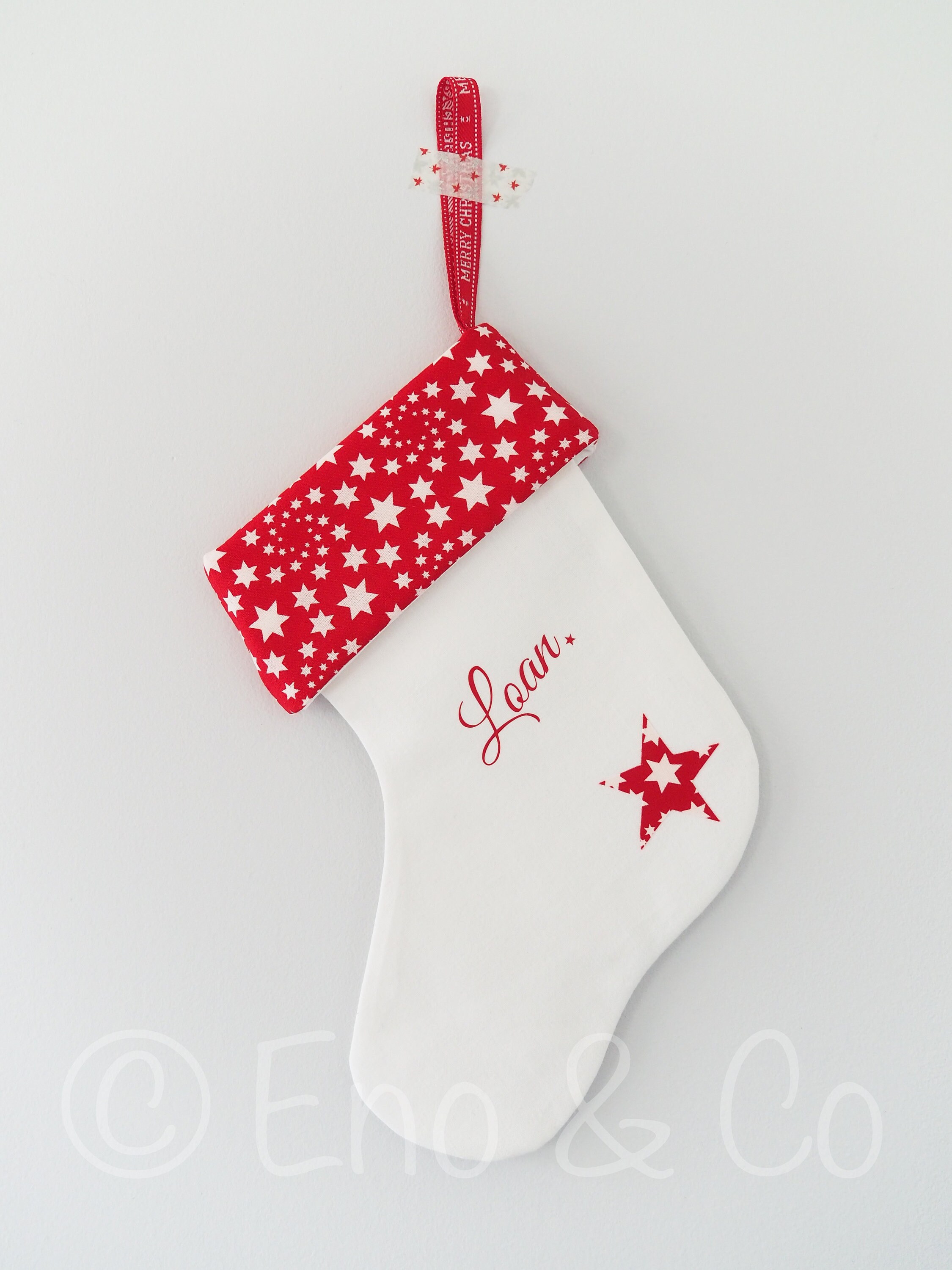 Chaussette Noël, Chaussette de Botte Décoration Chaussette Noël Personnalisée, Personnalisable,