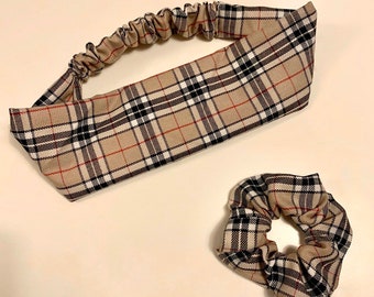 thin burberry headband