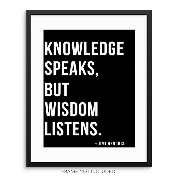 Jimi Hendrix Quote - Etsy