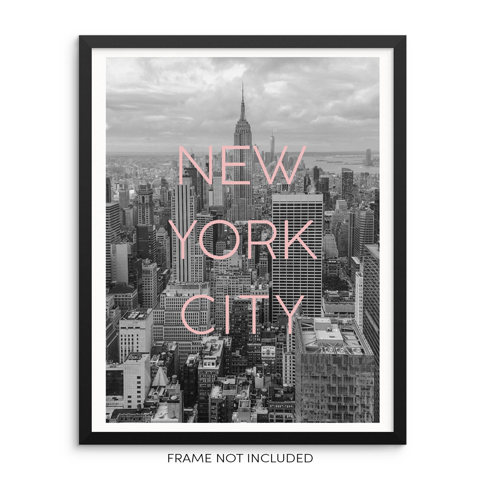 New York City Wall Decor Art Print NYC Skyline Poster UNFRAMED Etsy