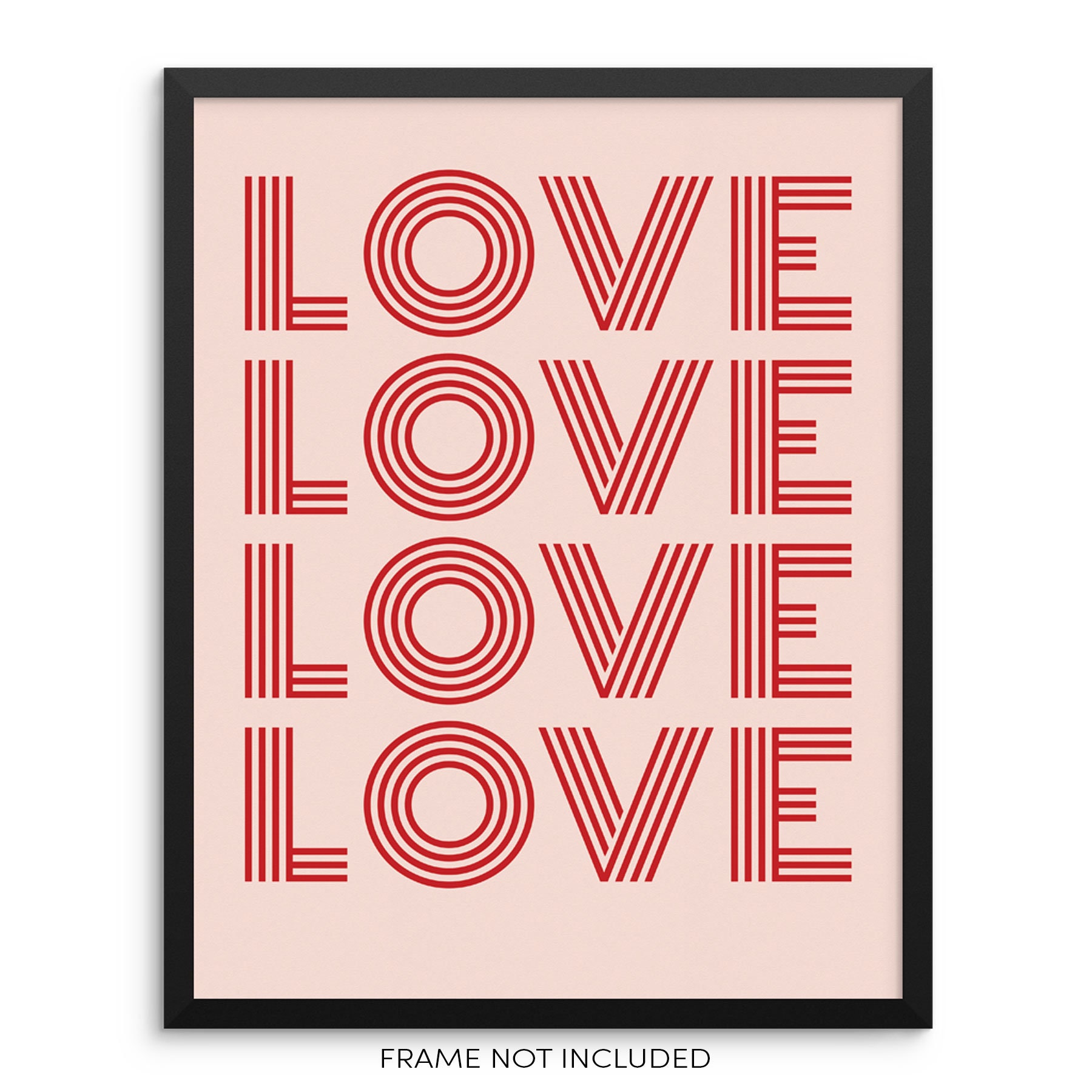 Typography Love Quote Wall Decor Art Print Poster Etsy