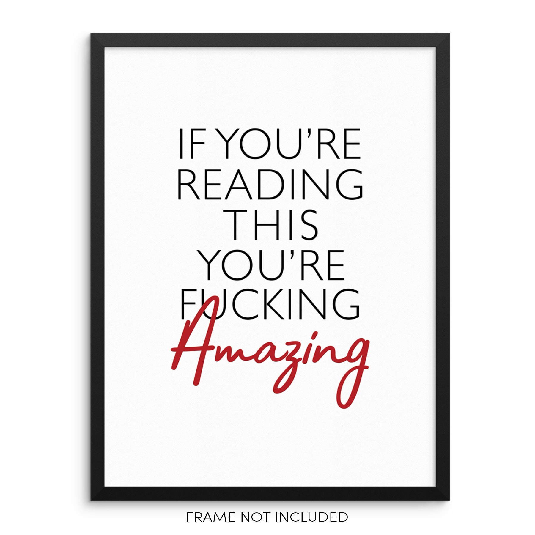 Inspirational Quote Wall Decor Art Print If You're Etsy