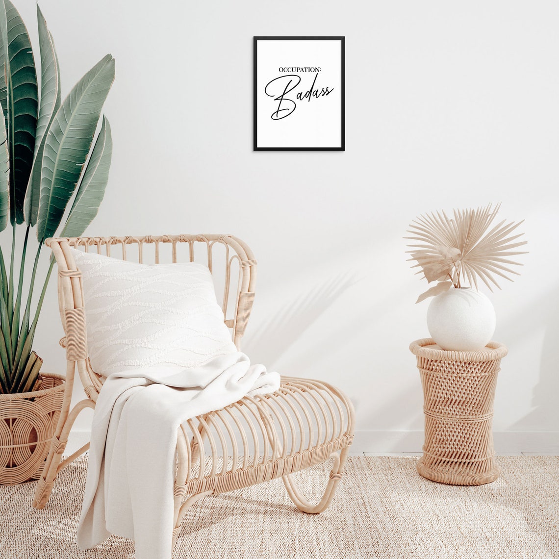 Inspirierender Spruch Kunstdruck Beruf Badass UNGERAHMT | Etsy