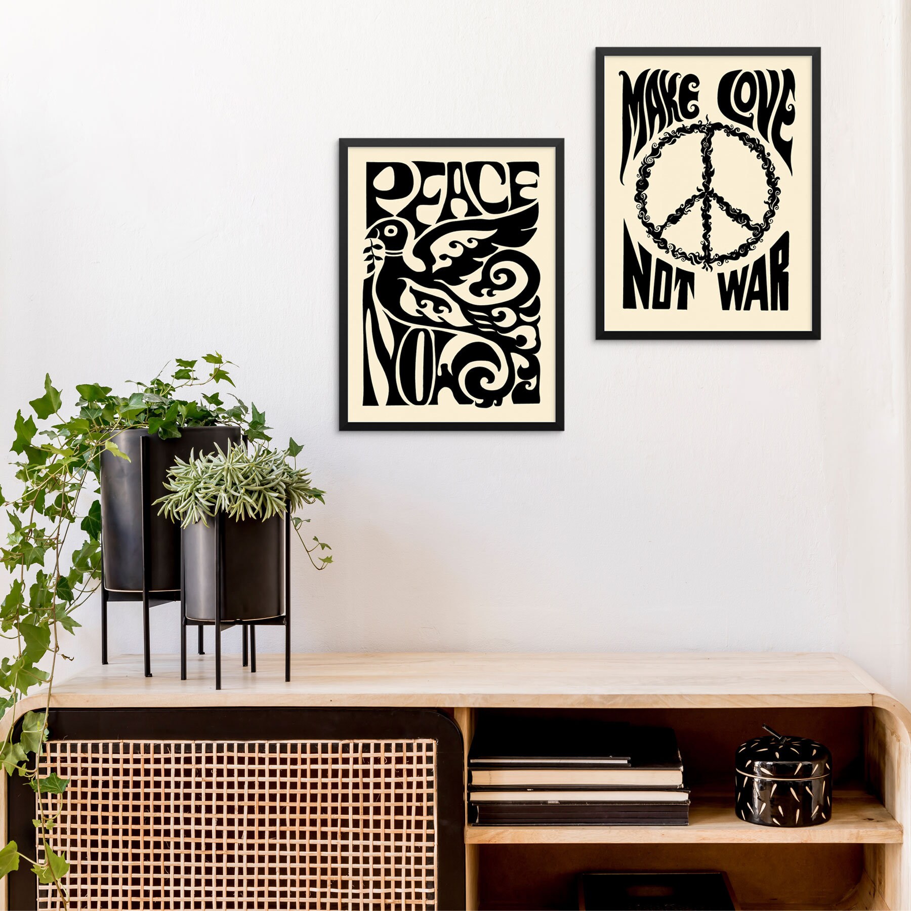 Art Prints 2 War Etsy Not Now DIGITAL Psychedelic Gallery Love Art Wall of Make Trendy Posters Peace Vintage - Prints and Set Groovy DOWNLOAD