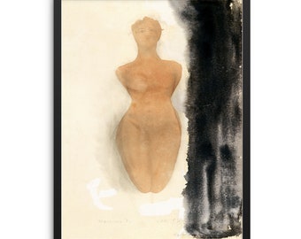 Auguste Rodin Origin of the Greek Vase Figurative Art Print | Abstract Female Vintage Poster | DIGITAL DOWNLOAD | Gallery Wall Decor Artwork