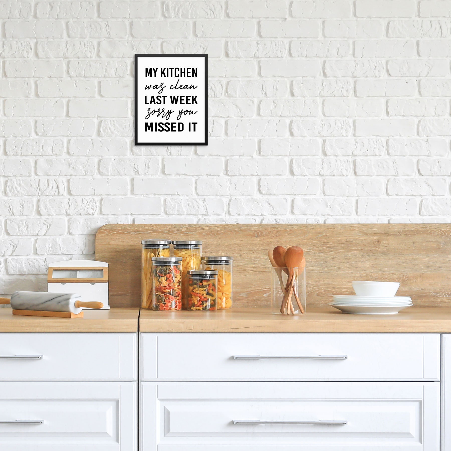 Funny Kitchen Quote Wall Decor Art Print Poster My Kitchen | Etsy