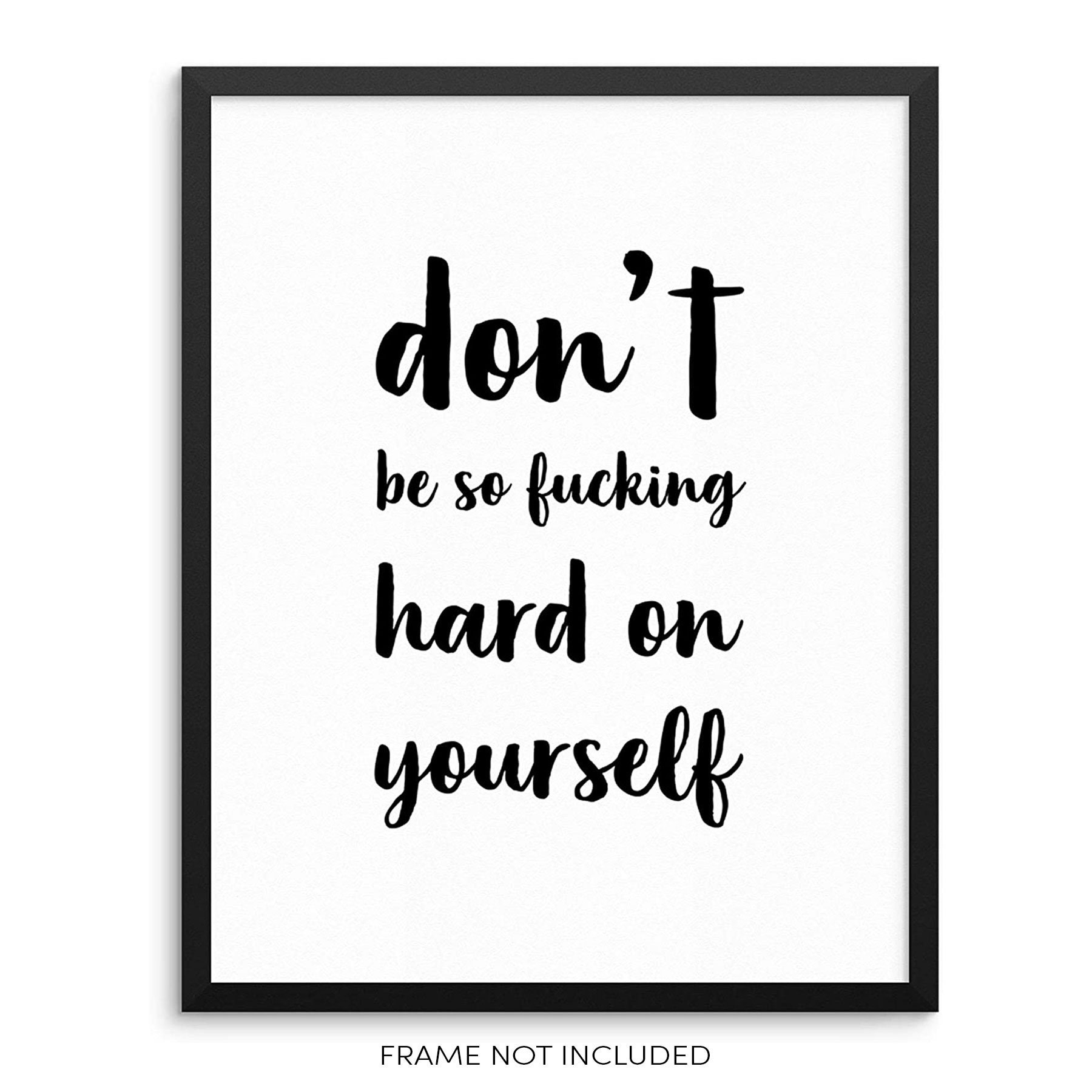 Inspirational Quote Wall Decor Art Print Don't Be so Etsy
