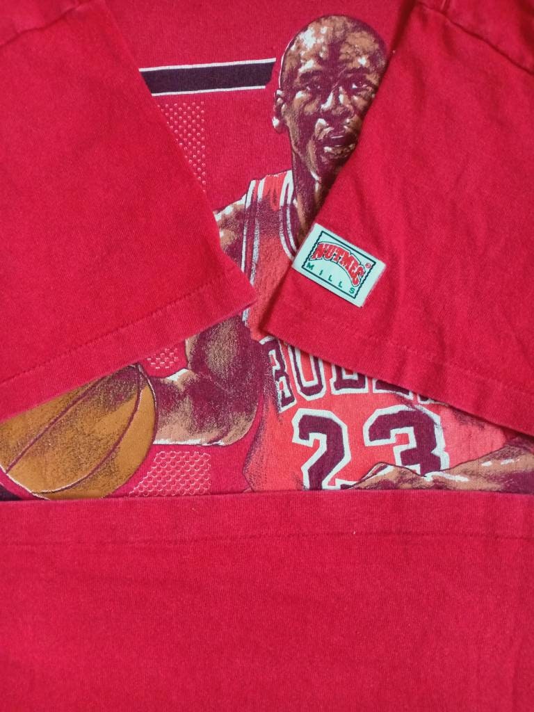 Vintage Michael Jordan caricature90's 2side t shirt | Etsy