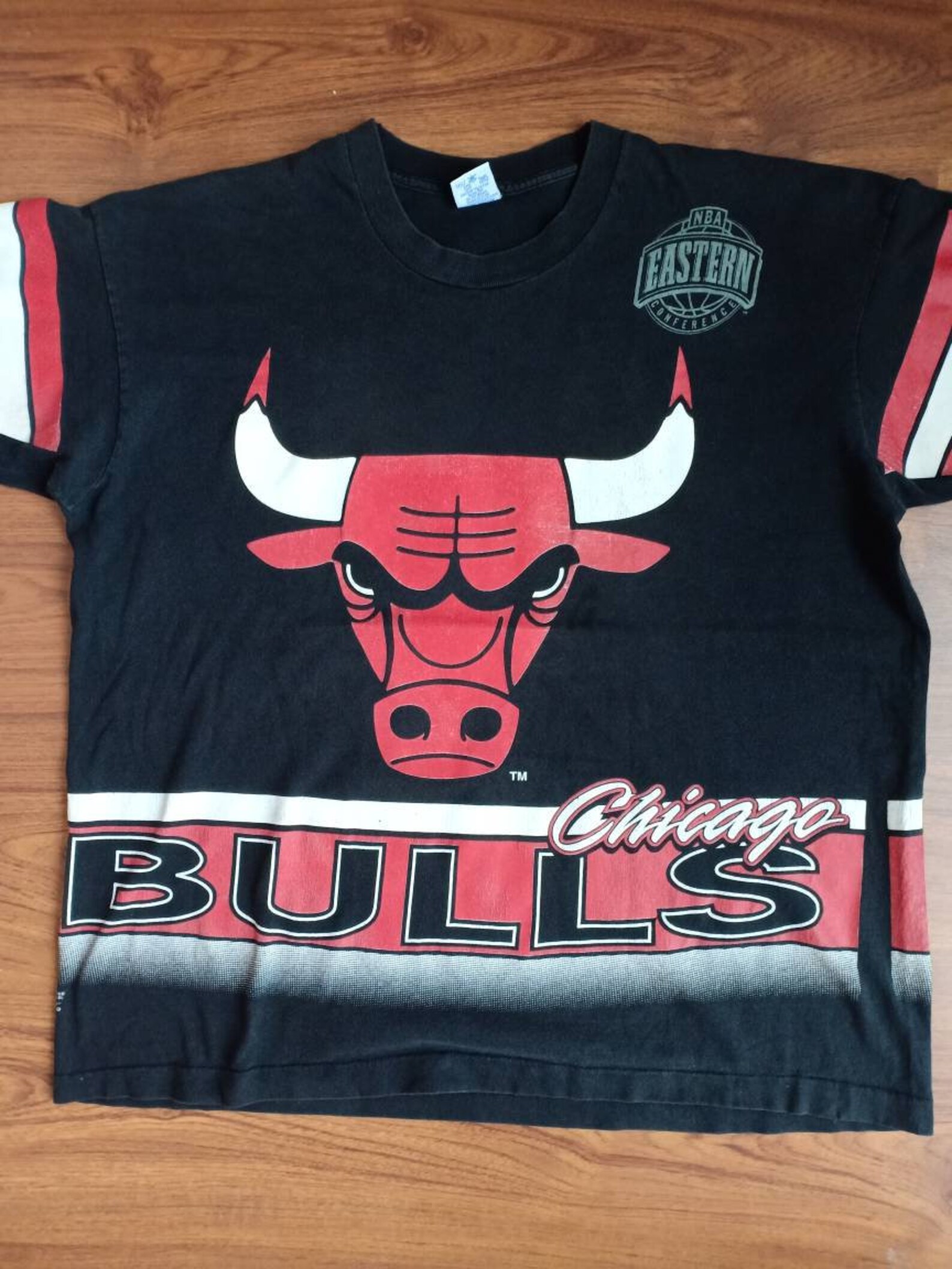 Vintage Chicago bulls Full print 90's 2side t-shirt NBA | Etsy