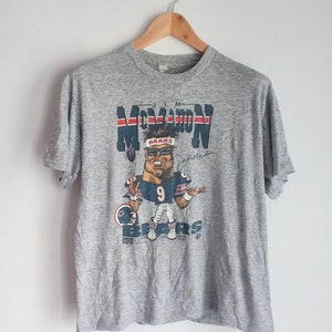 Rare Vintage Jim McMahon caricature 80's T-Shirt Chicago | Etsy